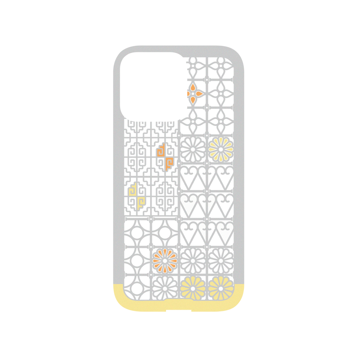 RhinoShield X OldHouseFace Mod NX iPhone 13 Pro Case - Taiwan's Window Guard - South Backplate