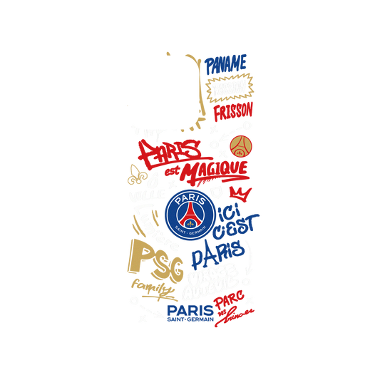 RhinoShield X PSG Mod NX iPhone 13 Pro Case - Paris Saint-Germain - Graffiti Backplate
