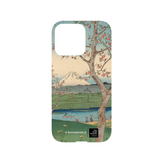 RHINOSHIELD X Van Gogh Museum  Mod NX iPhone 13 Pro Case - View of Mount Fuji from Koshigaya - Utagawa Hiroshige Backplate