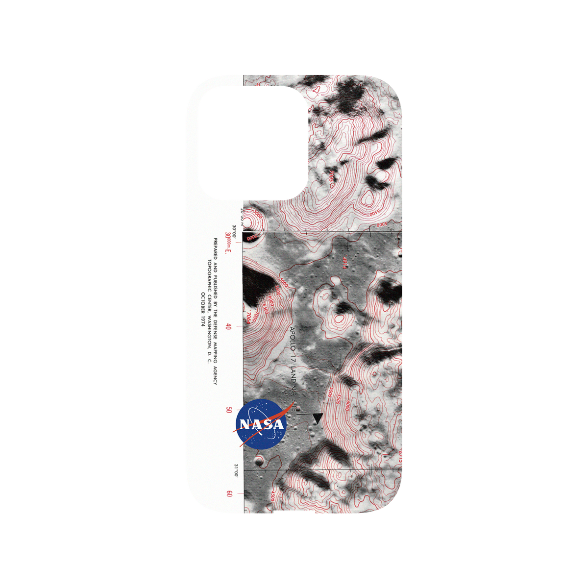 RhinoShield X Cosmos Mod NX iPhone 13 Pro Case - Apollo 17 Landing Site Backplate