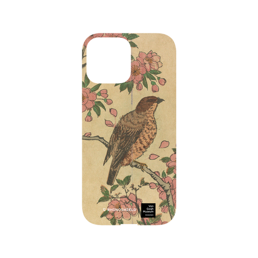 RHINOSHIELD X Van Gogh Museum  Mod NX iPhone 13 Pro Max Case - Cherry Blossoms and Shrike - Utagawa Hiroshige III Backplate