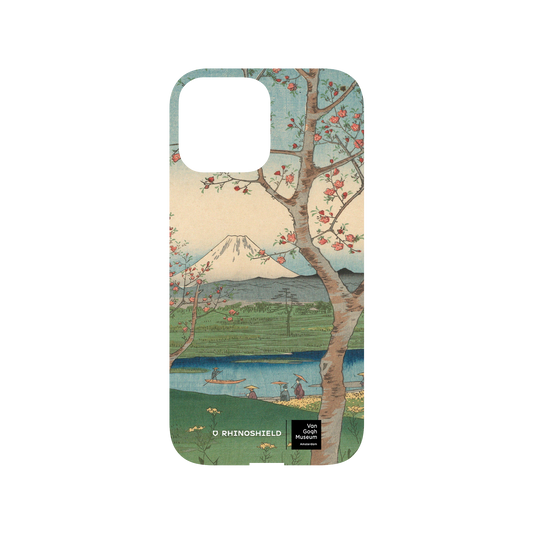 RHINOSHIELD X Van Gogh Museum  Mod NX iPhone 13 Pro Max Case - View of Mount Fuji from Koshigaya - Utagawa Hiroshige Backplate
