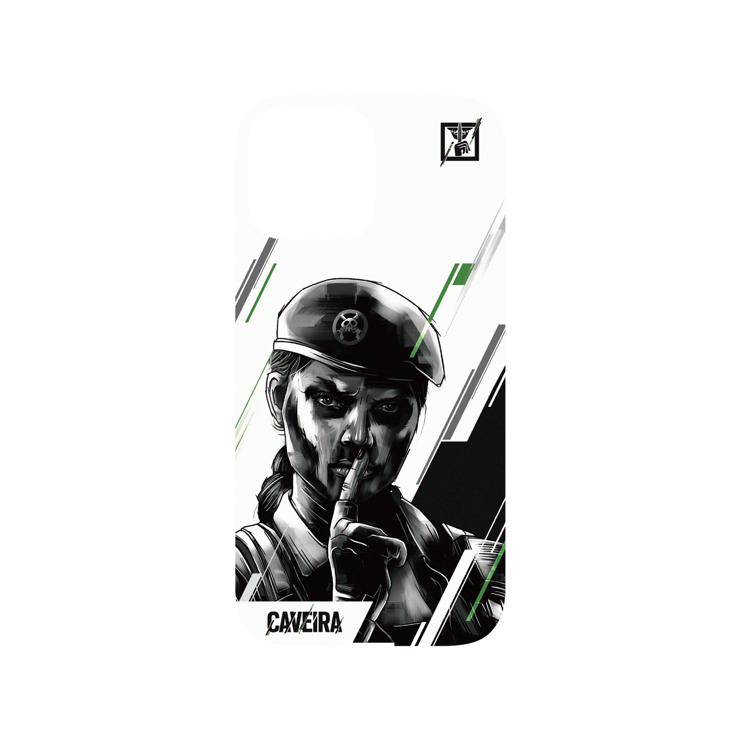 RhinoShield X 6: Siege Mod NX iPhone 13 Pro Max Case - Caveira - Sketch Backplate