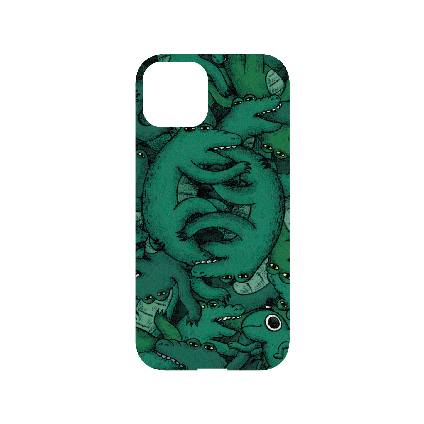 RHINOSHIELD X Incrediville Mod NX iPhone 14 Case - Crocodille Ying Yang Backplate