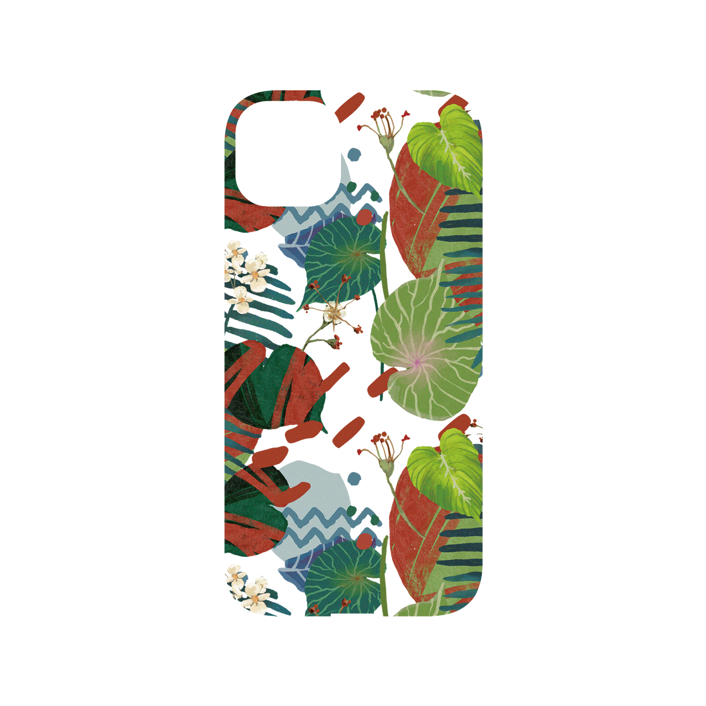 RHINOSHIELD X WasangShow Mod NX iPhone 14 Plus Case - Tropical Leaves Backplate