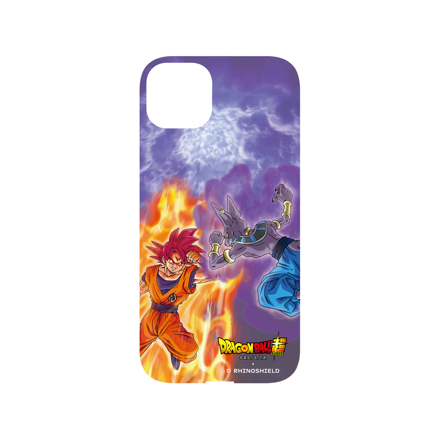 RHINOSHIELD X Dragon Ball Super Mod NX (MagSafe compatible) iPhone 14 Plus Case - Super Saiyan God Goku vs Beerus Backplate