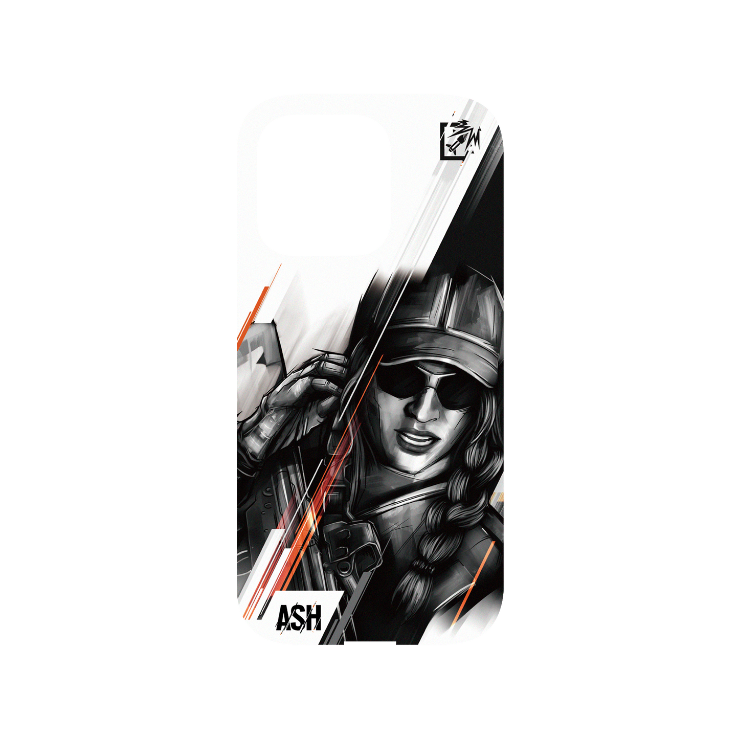 RHINOSHIELD X 6: Siege Mod NX iPhone 14 Pro Case - Ash - Sketch Backplate