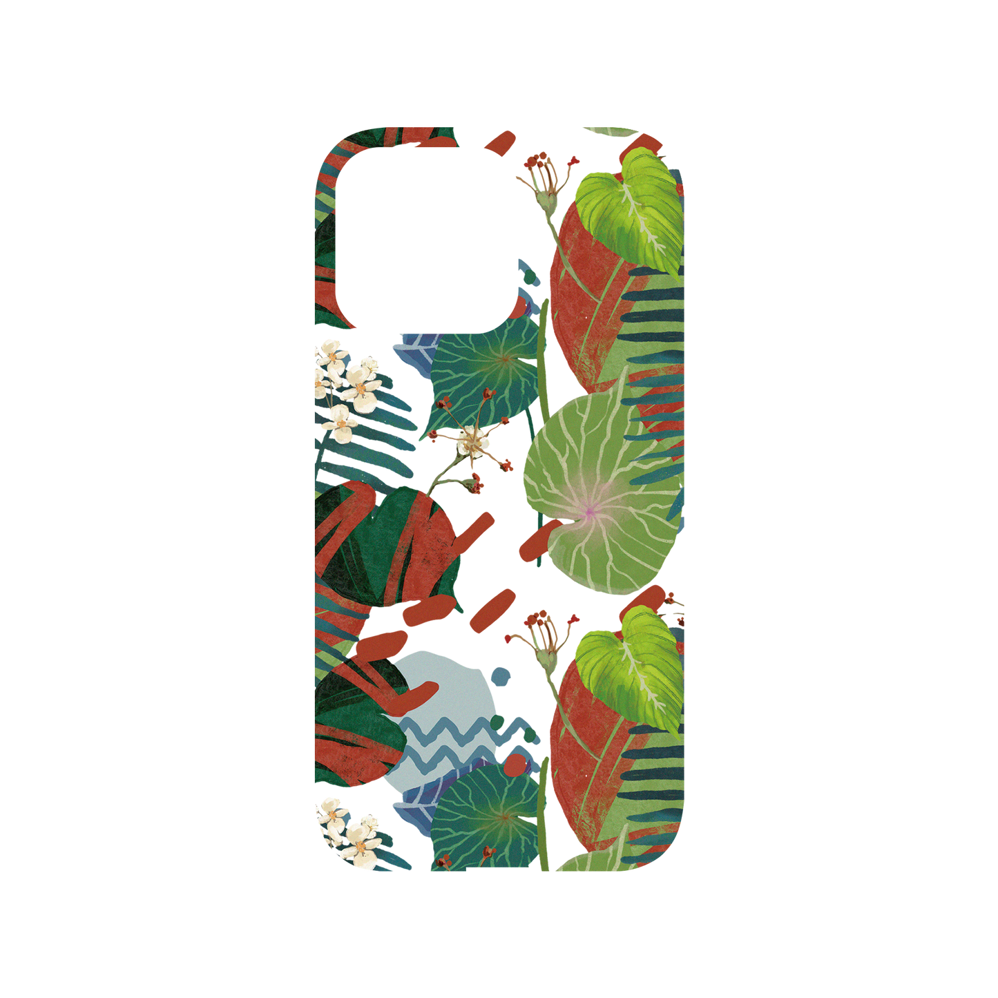 RHINOSHIELD X WasangShow Mod NX (MagSafe compatible) iPhone 14 Pro Max Case - Tropical Leaves Backplate