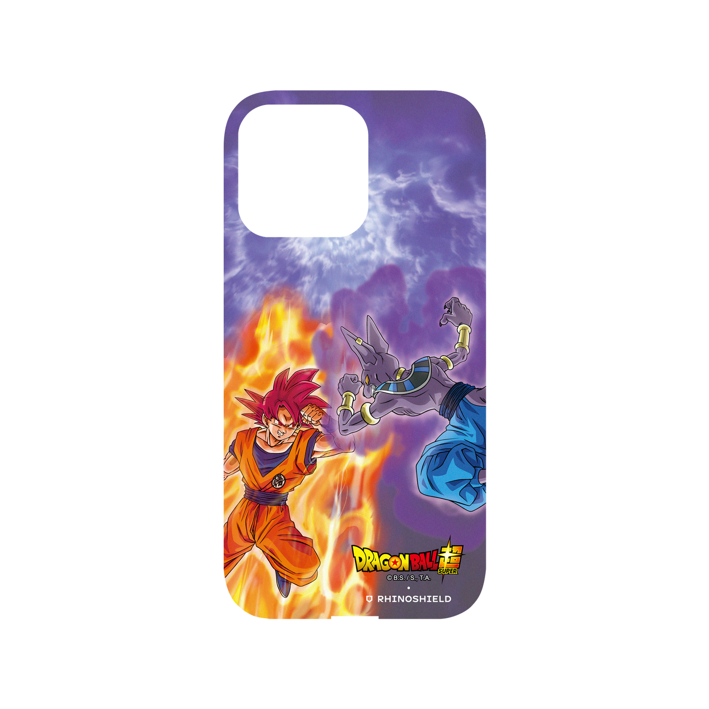 RHINOSHIELD X Dragon Ball Super Mod NX iPhone 14 Pro Max Case - Super Saiyan God Goku vs Beerus Backplate