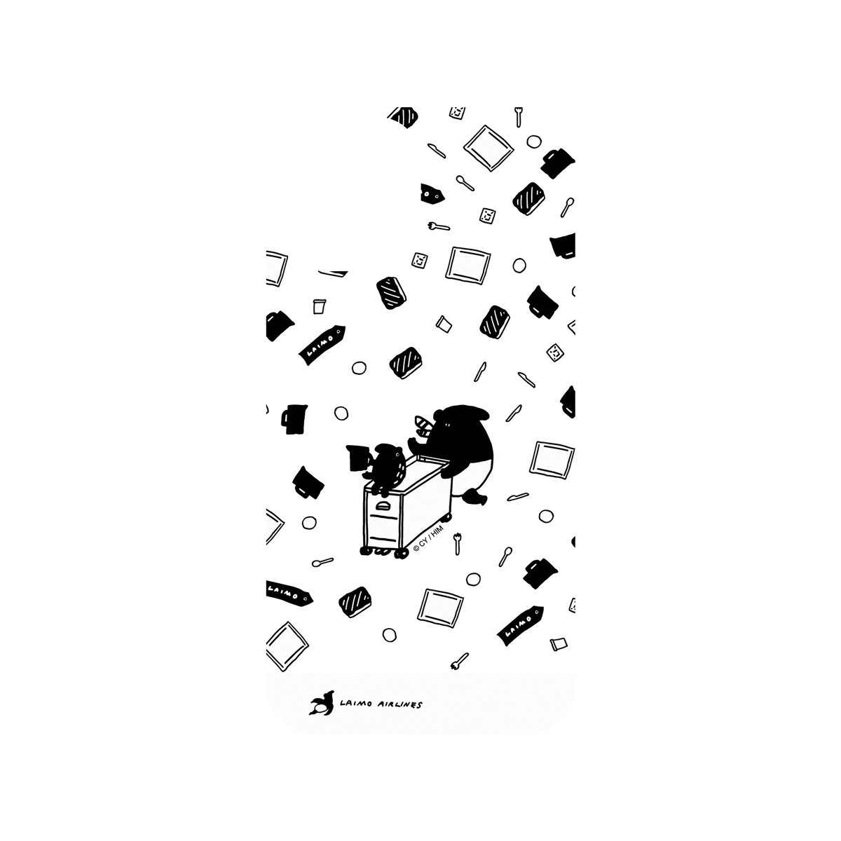 RHINOSHIELD X LAIMO Clear iPhone 12 Case - LAIMO AIRLINES
