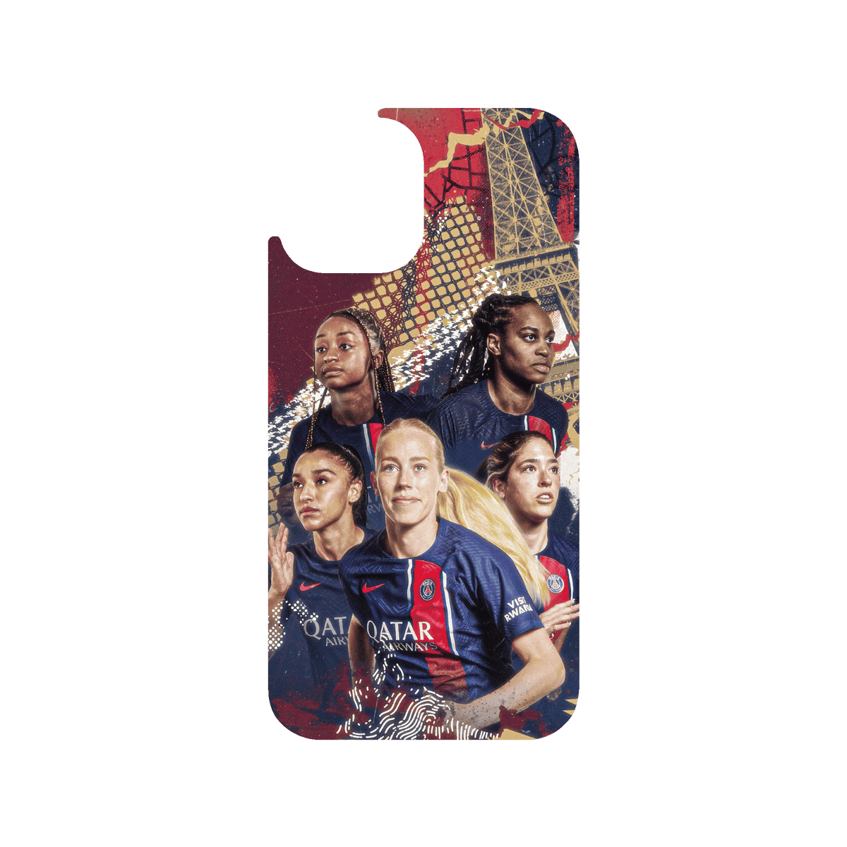 RHINOSHIELD X PSG Clear iPhone 12 Case - PSG Victory - Squad 1
