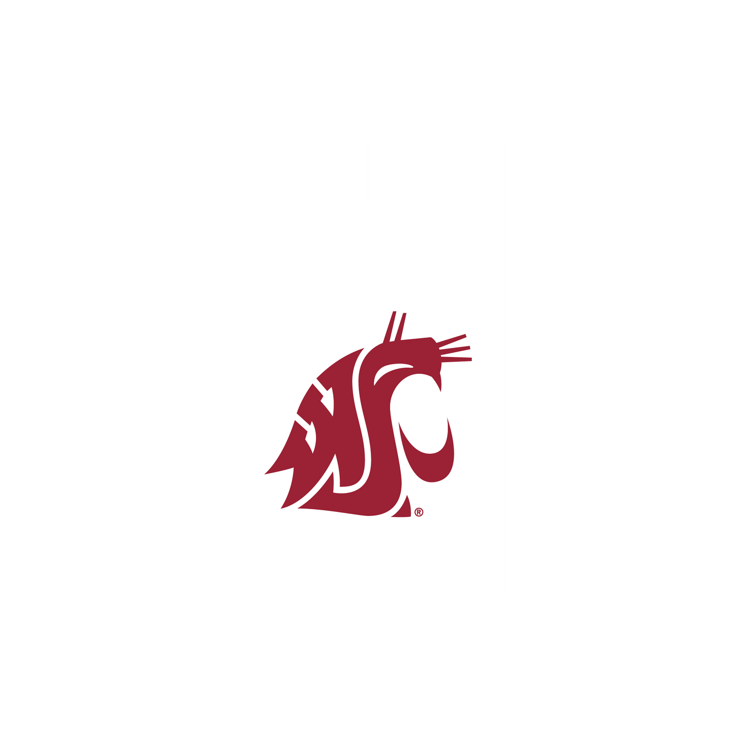 RHINOSHIELD X U.S. College Collections Clear Case (MagSafe compatible) iPhone 12 - Washington State University - Washington State University® - Crimson