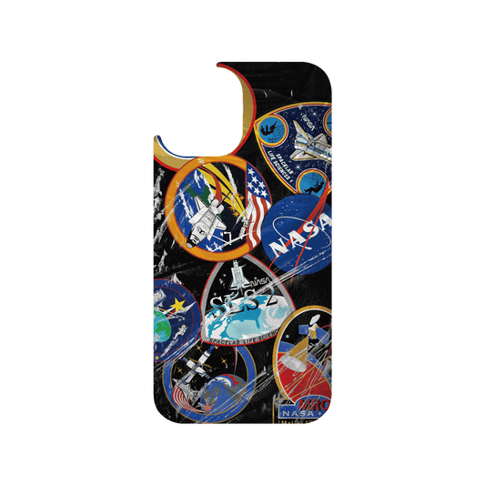 RHINOSHIELD | Cosmos Clear iPhone 12 Case - Astronaut Suit - Insignia Patches