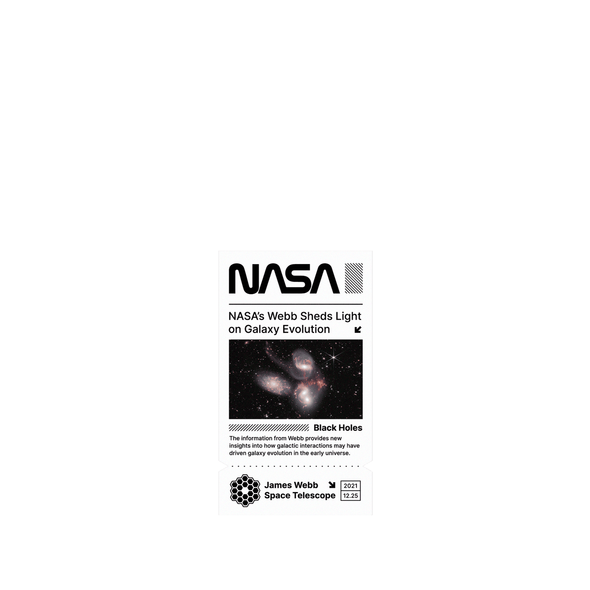RHINOSHIELD | Cosmos Clear iPhone 12 Case - NASA's Space Telescope - Stephan's Quintet