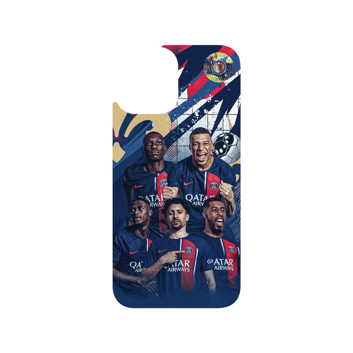 RHINOSHIELD X PSG Clear iPhone 12 Pro Max Case - PSG Victory - Team 1