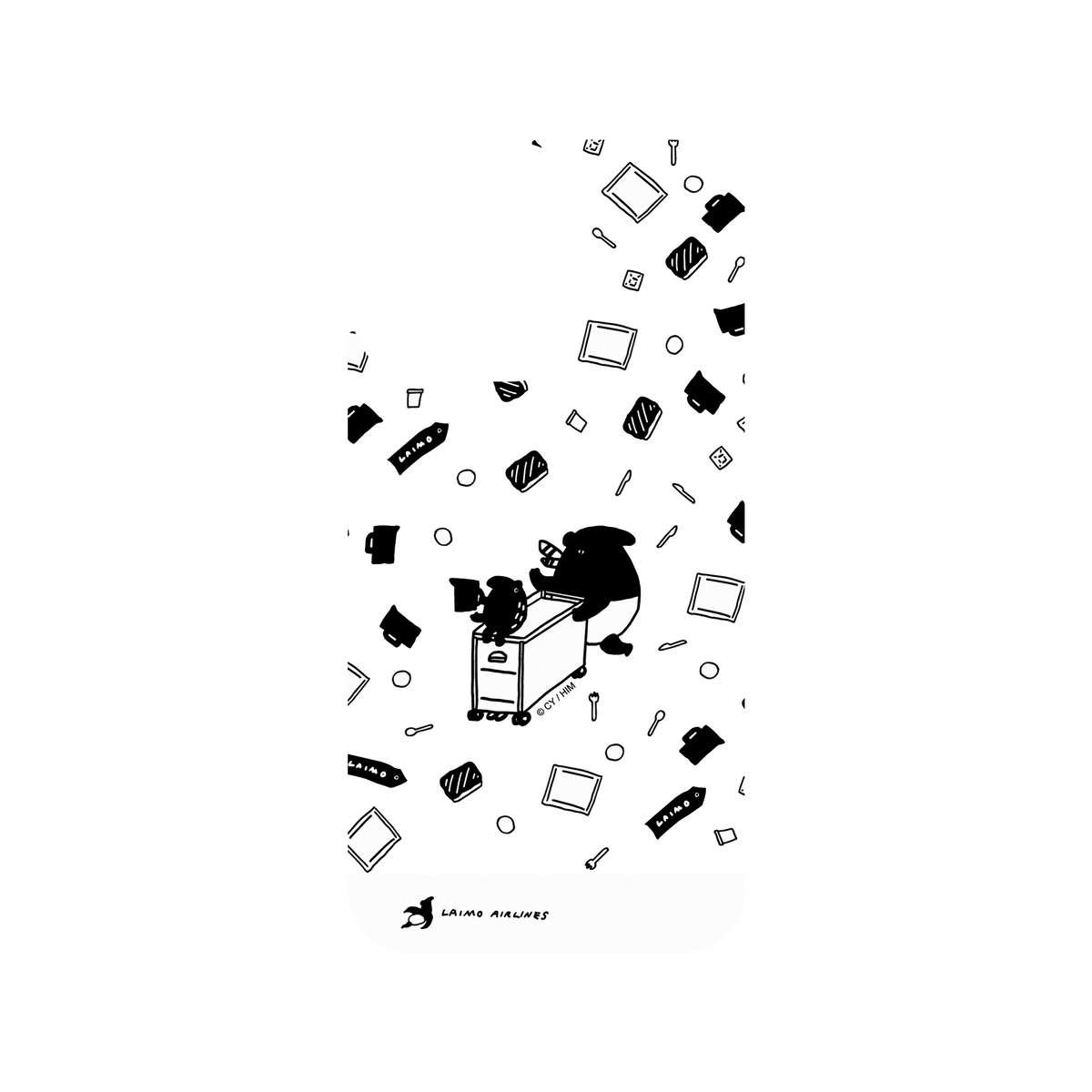 RHINOSHIELD X LAIMO Clear iPhone 13 Pro Case - LAIMO AIRLINES