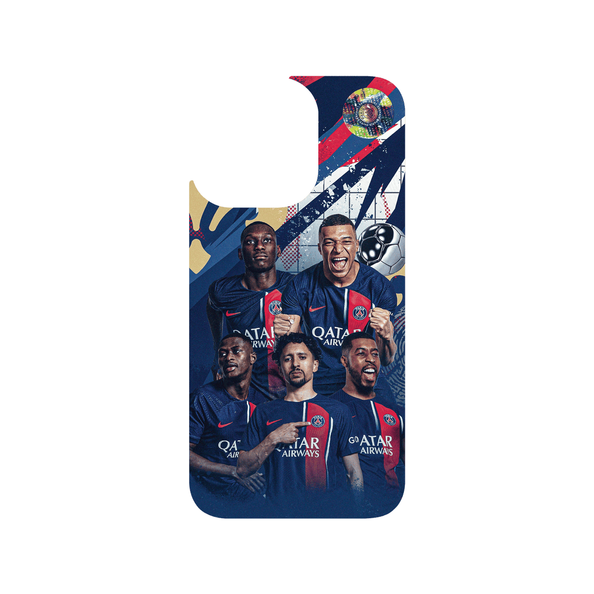 RHINOSHIELD X PSG Clear iPhone 13 Pro Case - PSG Victory - Team 1