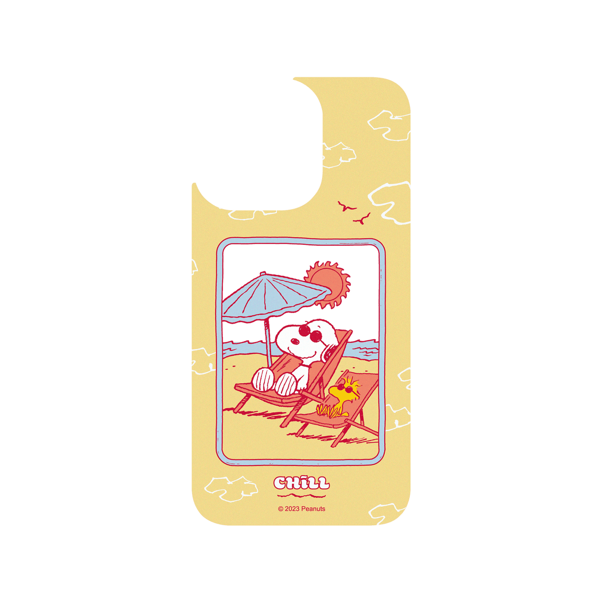 RHINOSHIELD X Snoopy Clear iPhone 13 Pro Case - Sunbathing