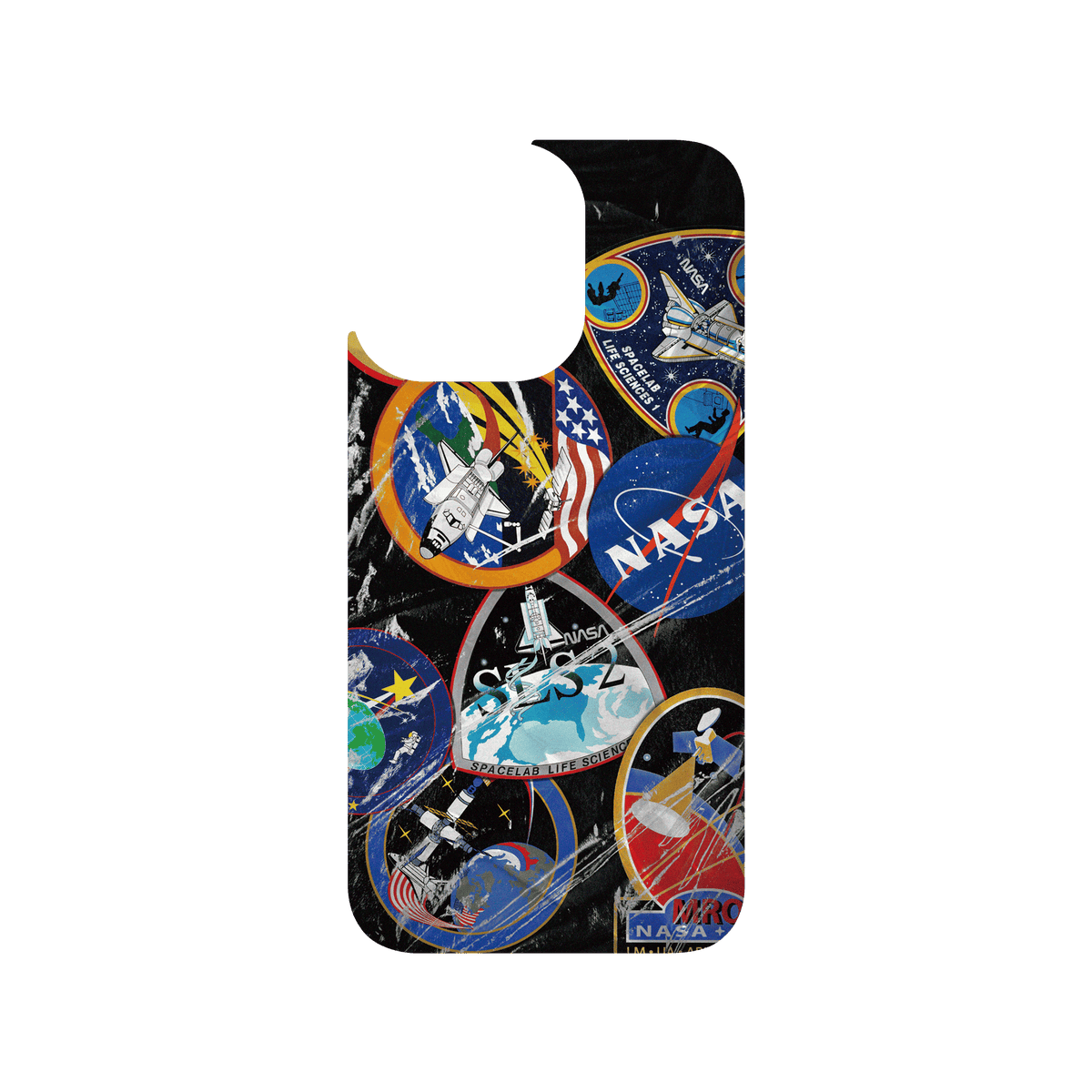 RHINOSHIELD | Cosmos Clear iPhone 13 Pro Case - Astronaut Suit - Insignia Patches