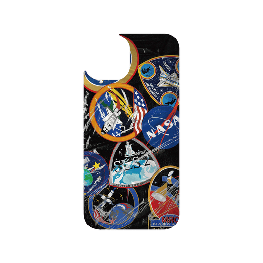 RHINOSHIELD | Cosmos Clear iPhone 13 Case - Astronaut Suit - Insignia Patches