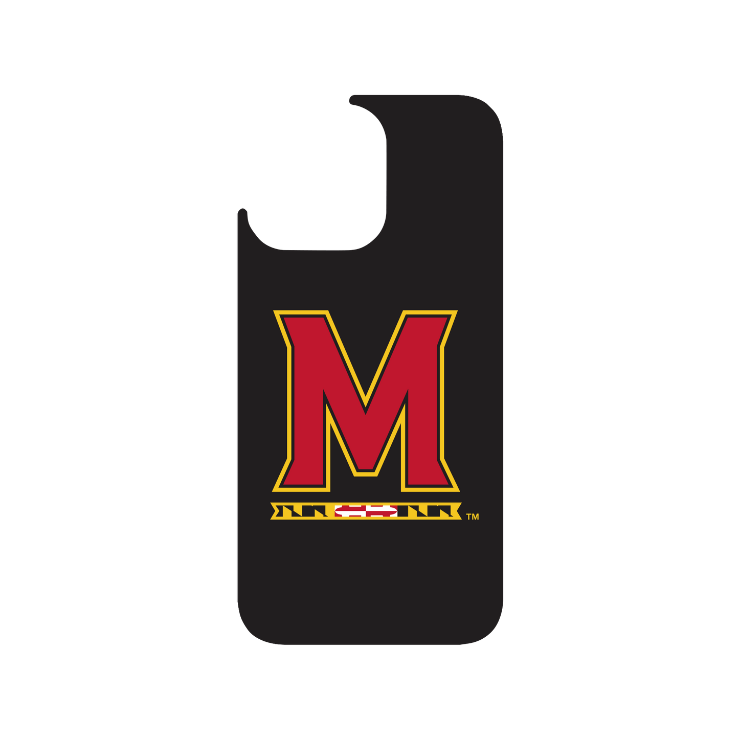 RHINOSHIELD X U.S. College Collections JellyTint iPhone 14 Pro Max Case - University of Maryland, College Park - Maryland Dark Background