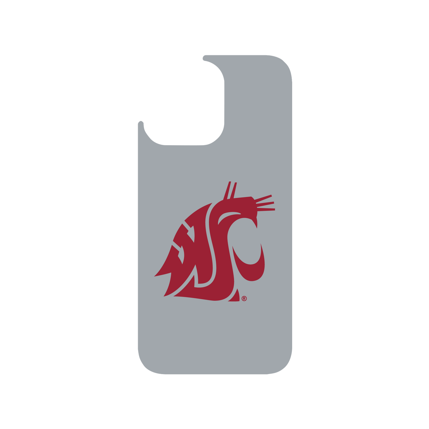 RHINOSHIELD X U.S. College Collections Clear Case (MagSafe compatible) iPhone 14 Pro Max - Washington State University - WSU