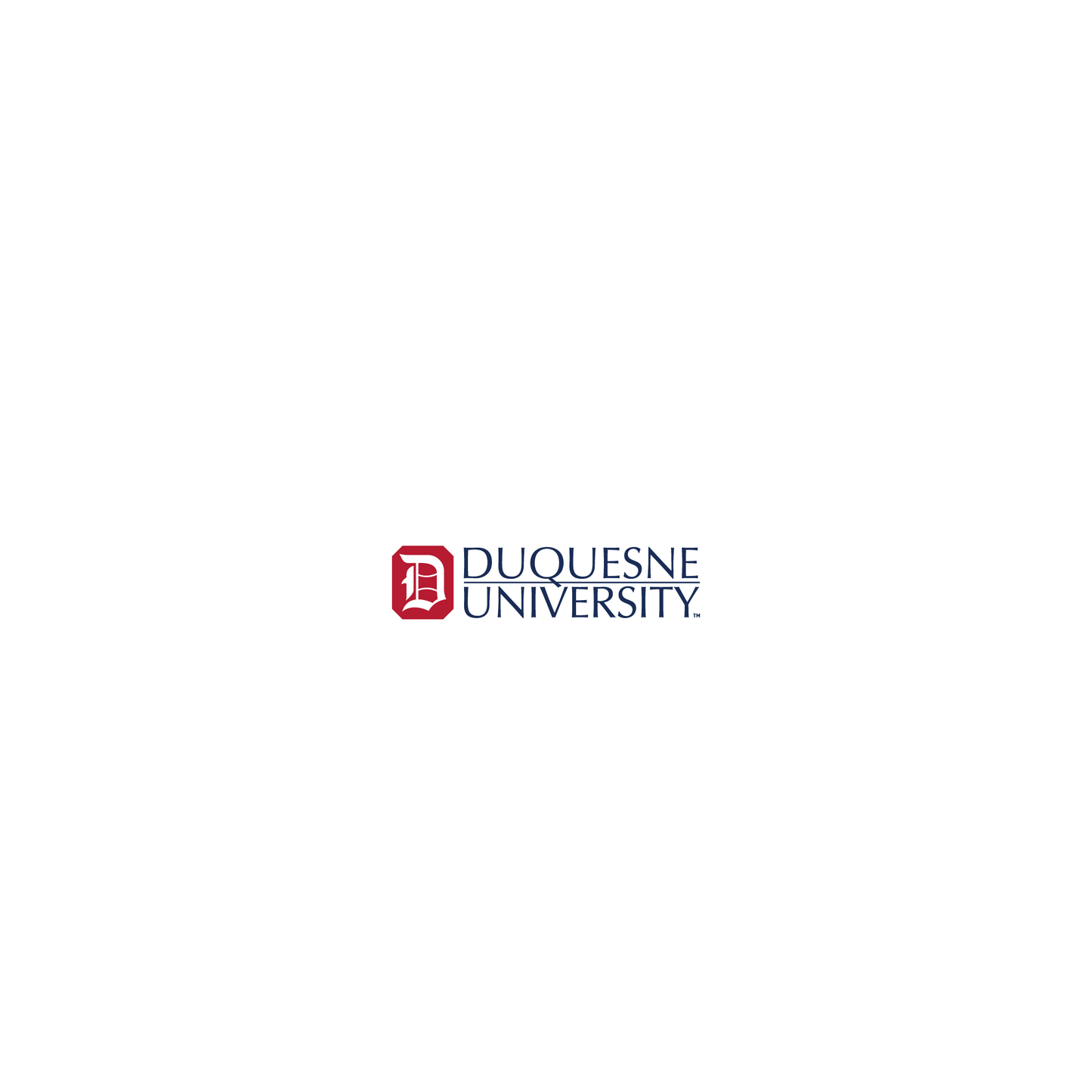 RHINOSHIELD X U.S. College Collections Clear iPhone 15 Case - Duquesne University - Duquesne Institutional White