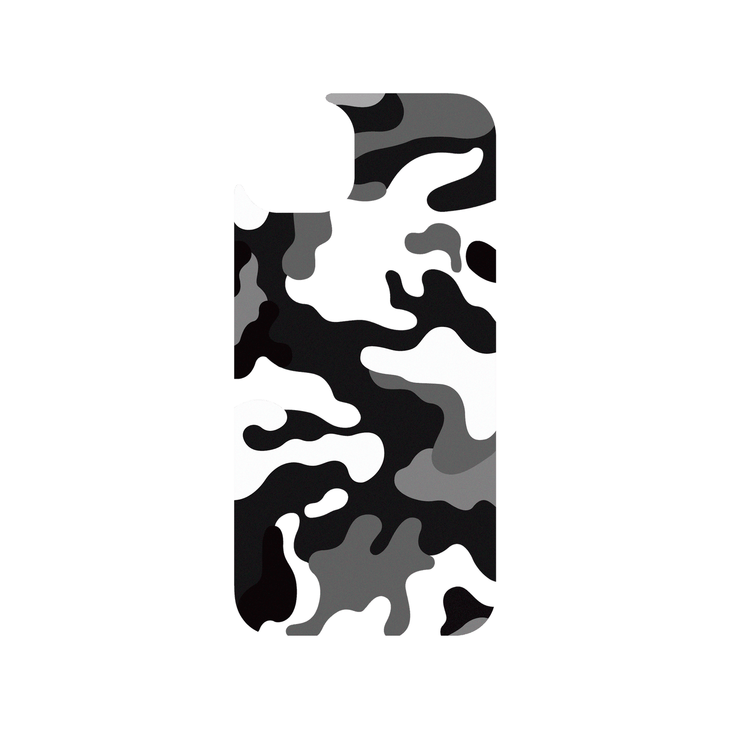 RHINOSHIELD Clear Case (MagSafe compatible) iPhone 15 Plus: Original Designs - Telo Mimetico B&W Camo
