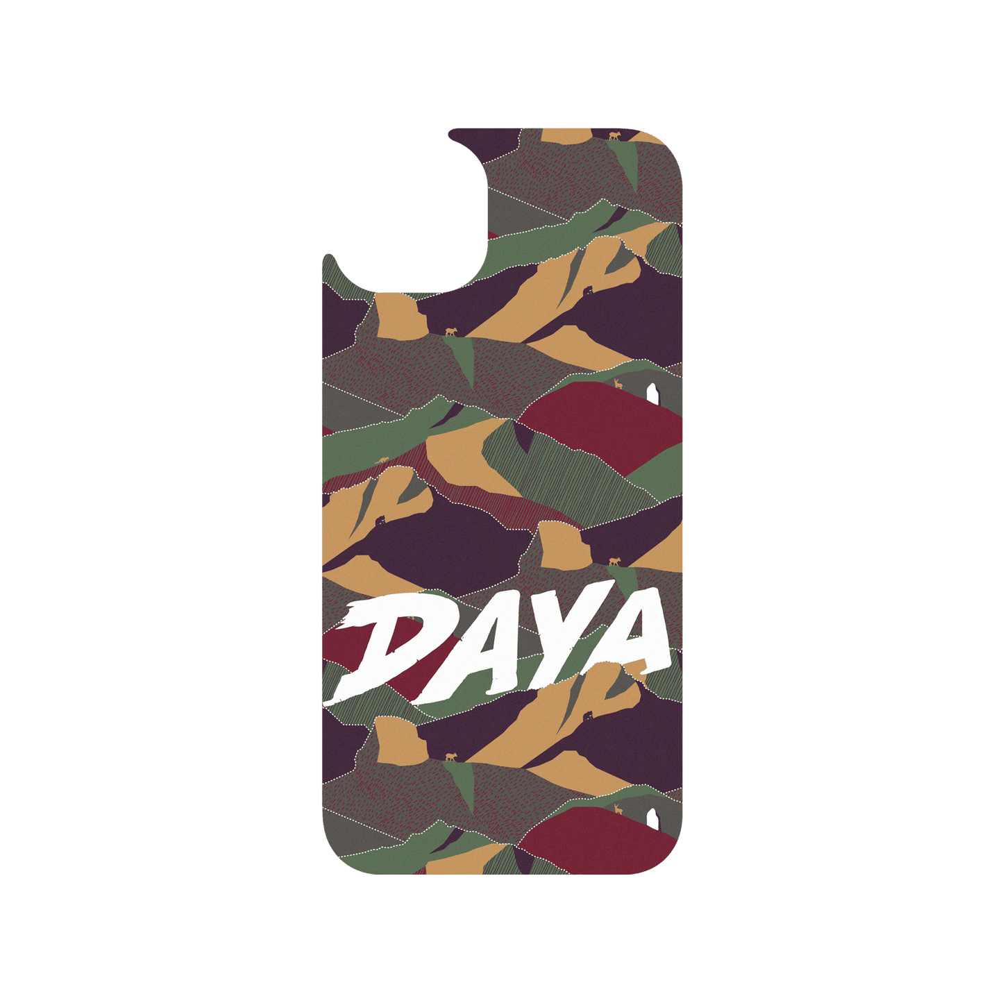 RHINOSHIELD X WasangShow Clear Case (MagSafe compatible) iPhone 15 Plus - DAYA Mountains