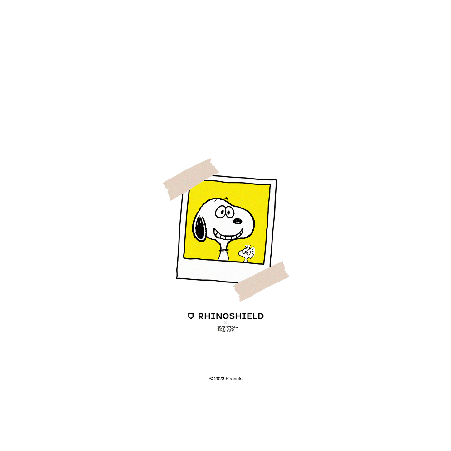 RHINOSHIELD X Snoopy Clear Case (MagSafe compatible) iPhone 15 Plus - Say Cheese! - Polaroid