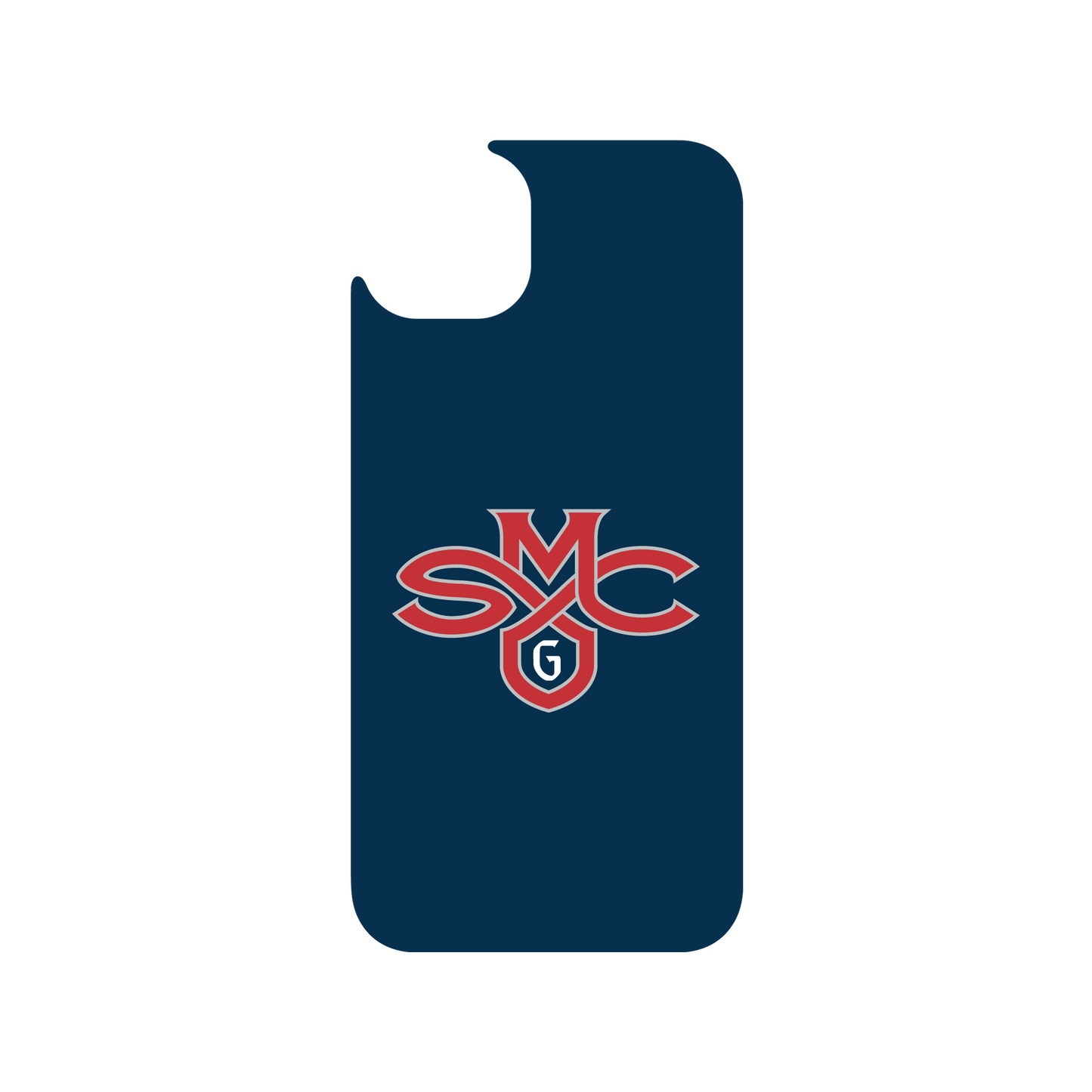 RHINOSHIELD X U.S. College Collections Clear iPhone 15 Plus Case - Saint Mary's College of California - Saint Mary's - Blue