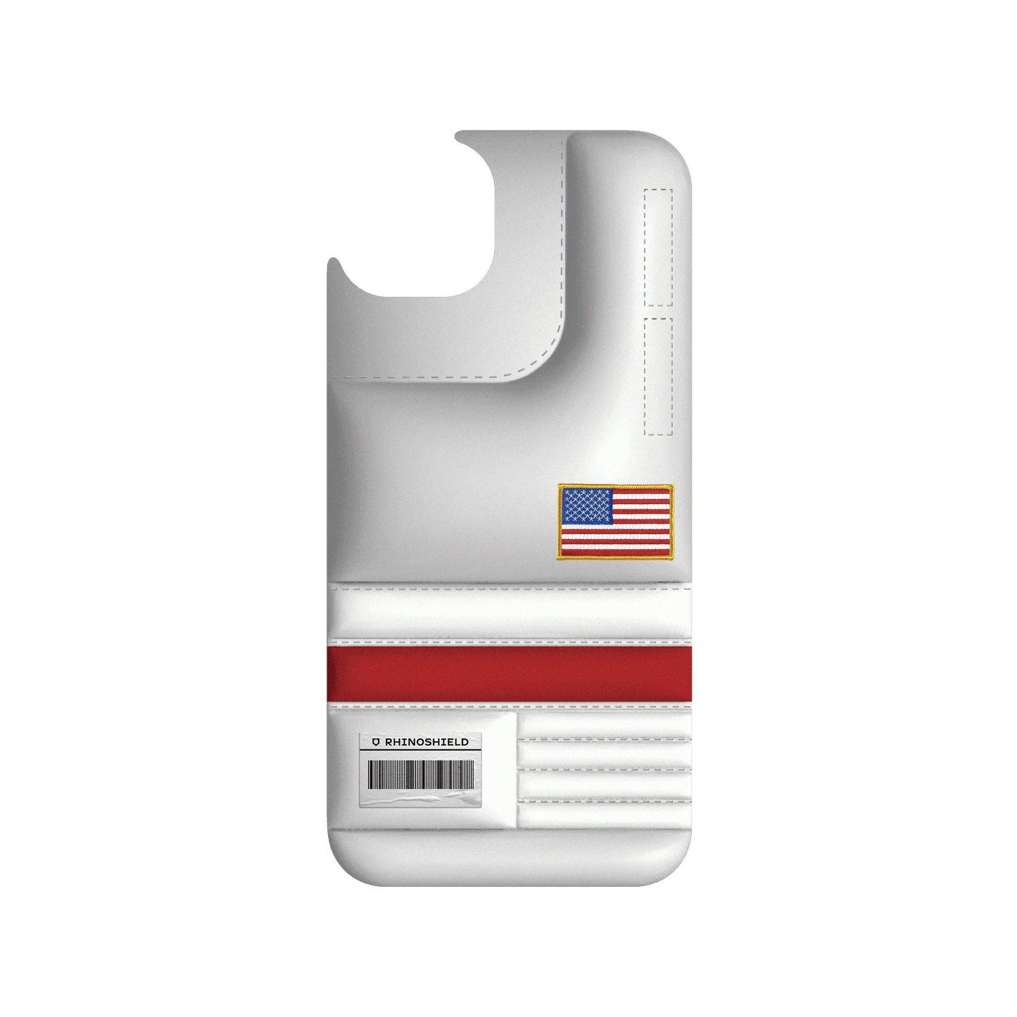 RHINOSHIELD | Cosmos JellyTint (MagSafe compatible) iPhone 15 Plus - NASA Space Food Bag - US Flag