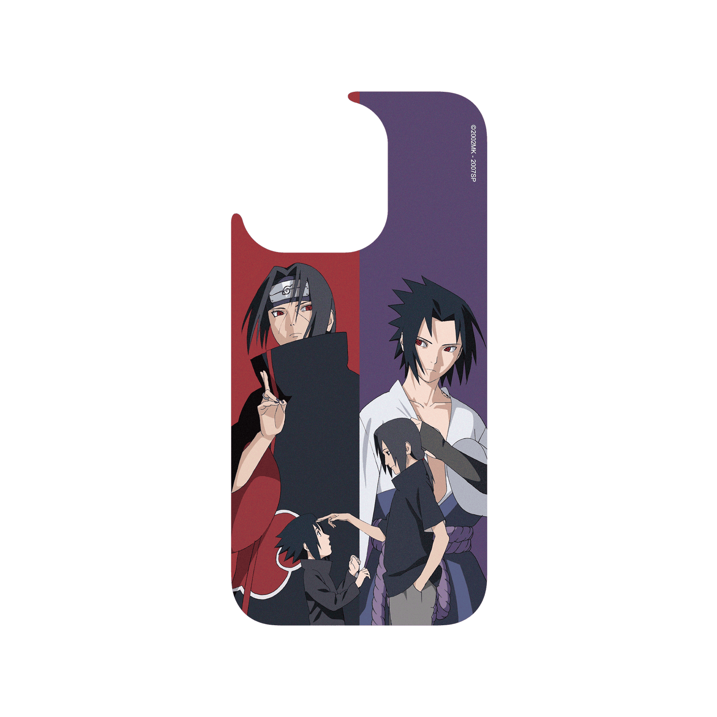RHINOSHIELD X Naruto Shippuden JellyTint (MagSafe compatible) iPhone 15 Pro - Itachi VS Sasuke