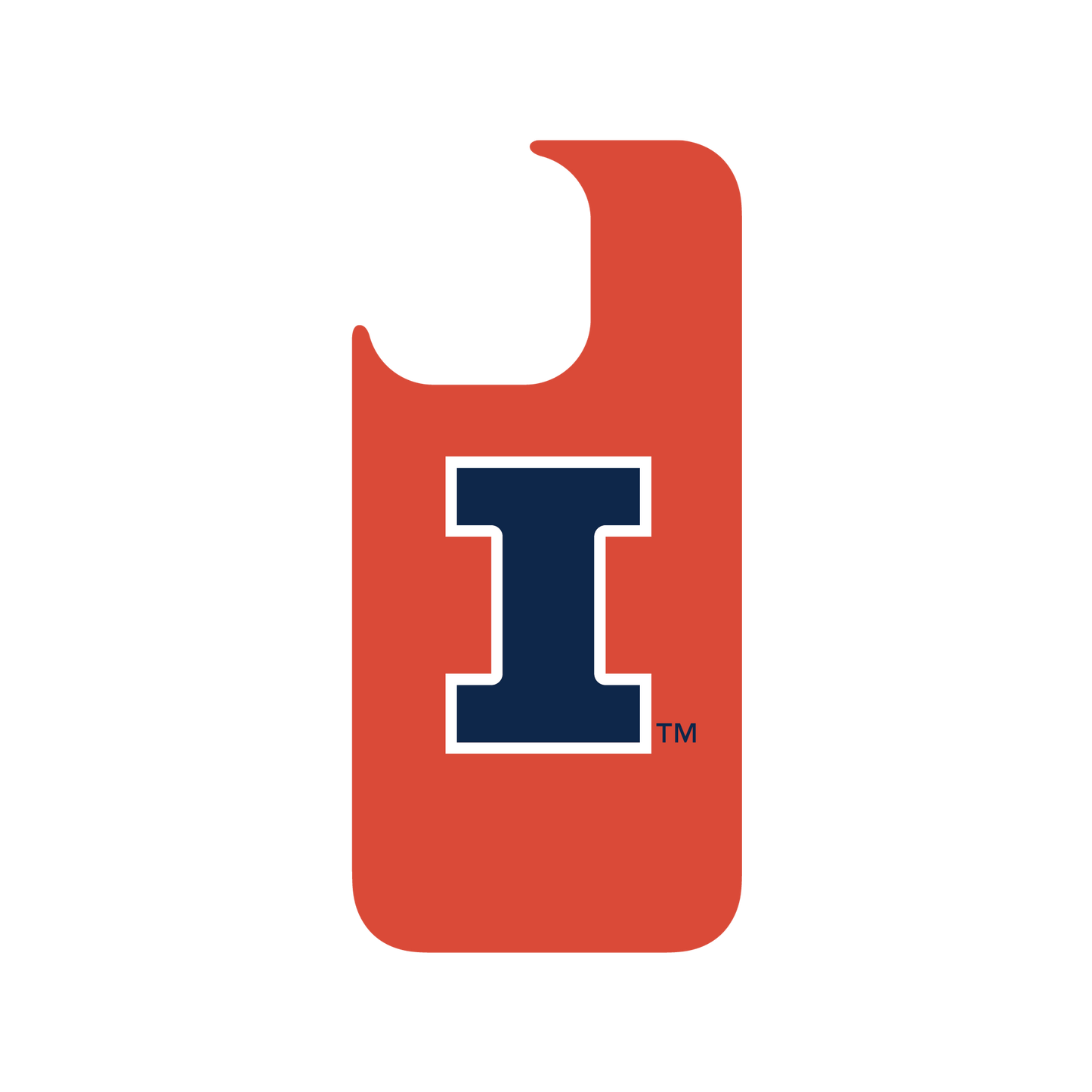 RHINOSHIELD X U.S. College Collections Clear iPhone 15 Pro Case - Illinois-Orange