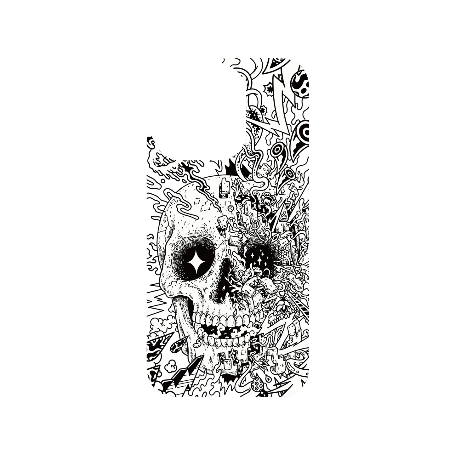 RHINOSHIELD X Lei Melendres JellyTint iPhone 15 Pro Case - Rebirth Skull