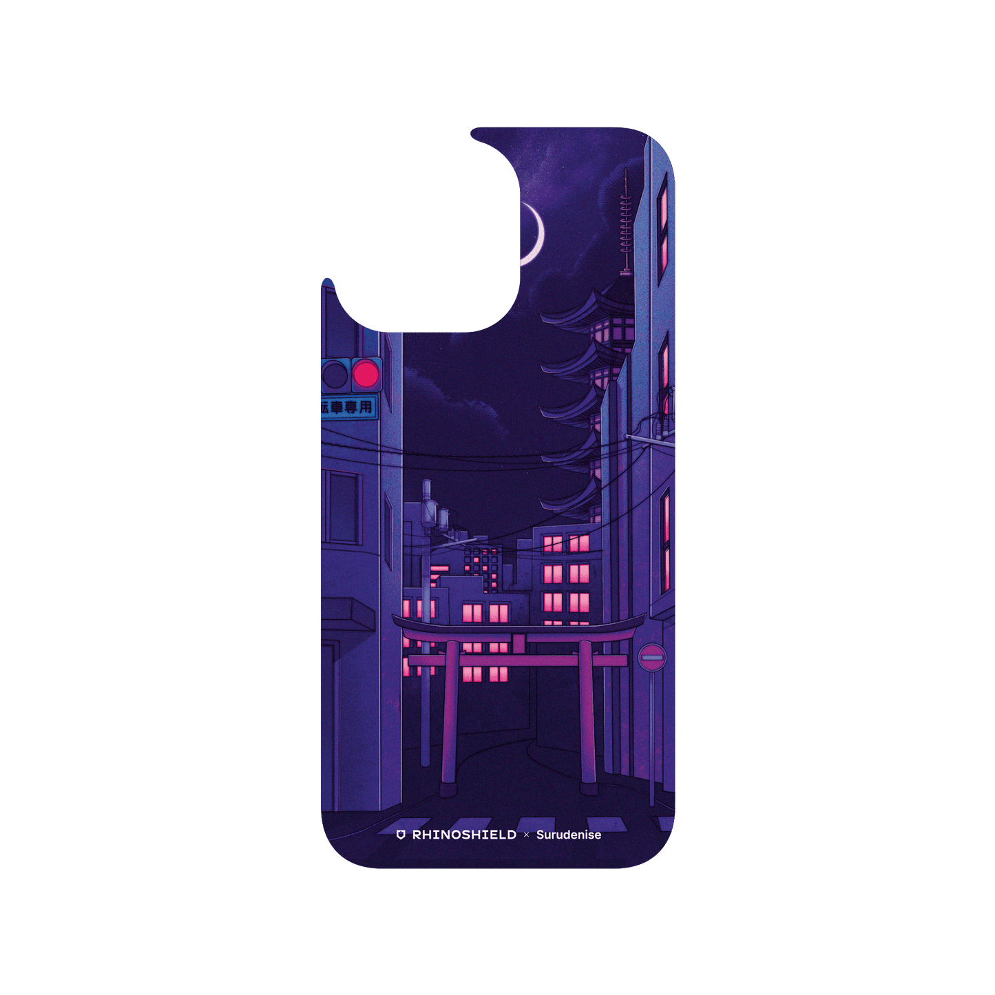 RHINOSHIELD X Surudenise Clear Case (MagSafe compatible) iPhone 15 Pro Max - Tokyo Night