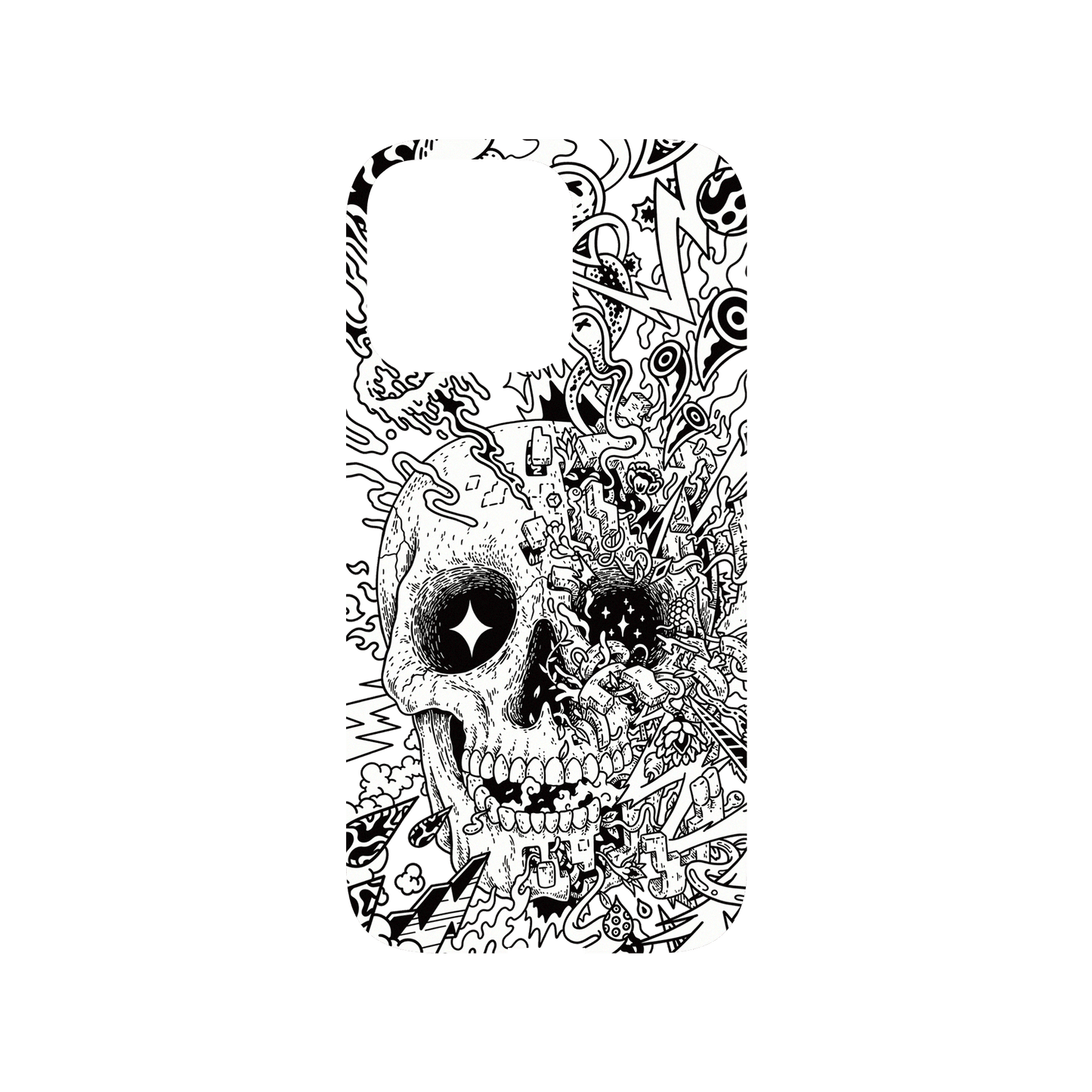 RHINOSHIELD X Lei Melendres Mod NX (MagSafe compatible) iPhone 13 Pro Case - Rebirth Skull Backplate