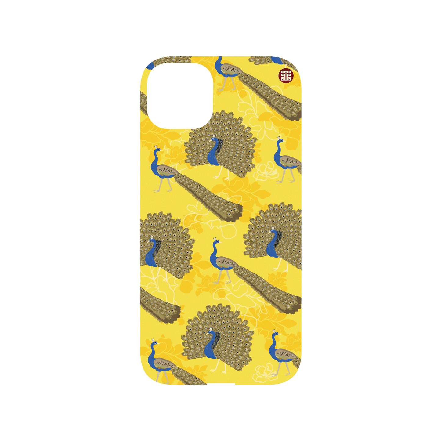 RHINOSHIELD X National Palace Museum Mod NX (MagSafe compatible) iPhone 14 Plus Case - Animal Series - Peacock Spreading Its Feathers Backplate