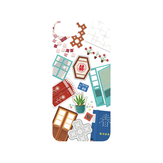 RHINOSHIELD X OldHouseFace Mod NX iPhone 7 Case - Classic House Compilation Backplate
