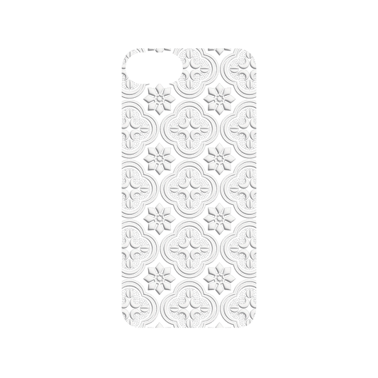 RHINOSHIELD X OldHouseFace Mod NX iPhone 8 Case - Patterned Glass- Begonia Flowers Backplate