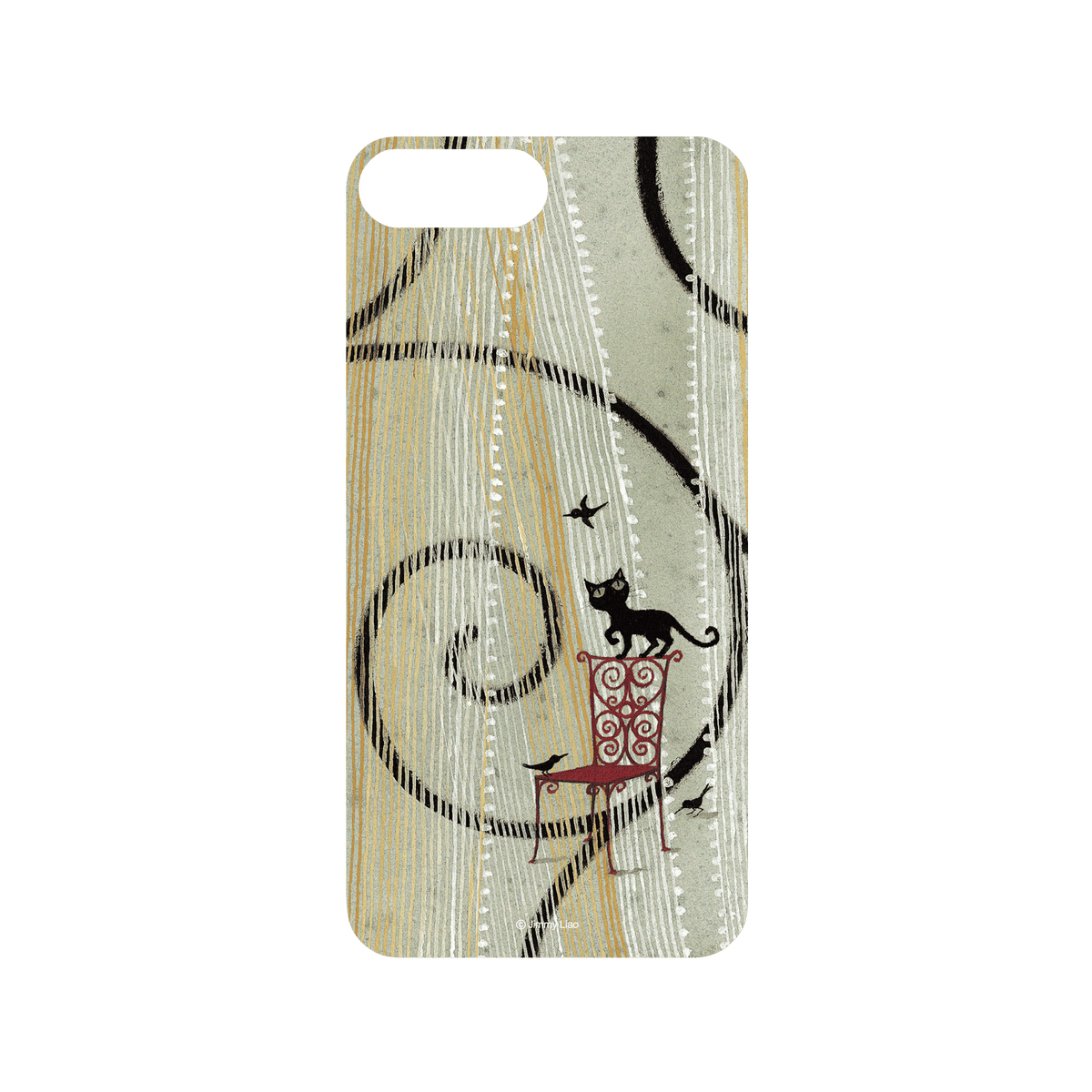 RHINOSHIELD X Jimmy Mod NX iPhone 7 Plus Case - Missing My Cat - Black Cat Backplate