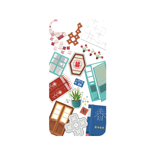 RHINOSHIELD X OldHouseFace Mod NX iPhone 7 Plus Case - Classic House Compilation Backplate