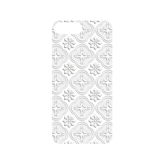 RHINOSHIELD X OldHouseFace Mod NX iPhone 7 Plus Case - Patterned Glass- Begonia Flowers Backplate