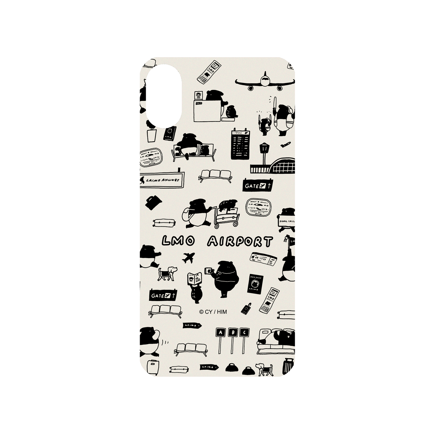 RHINOSHIELD X LAIMO Mod NX iPhone X Case - LMO AIRPORT Backplate