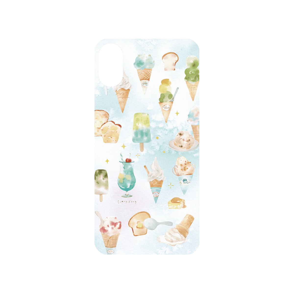 RHINOSHIELD X Liang Feng Mod NX iPhone X Case - Summer Ice Cream Backplate