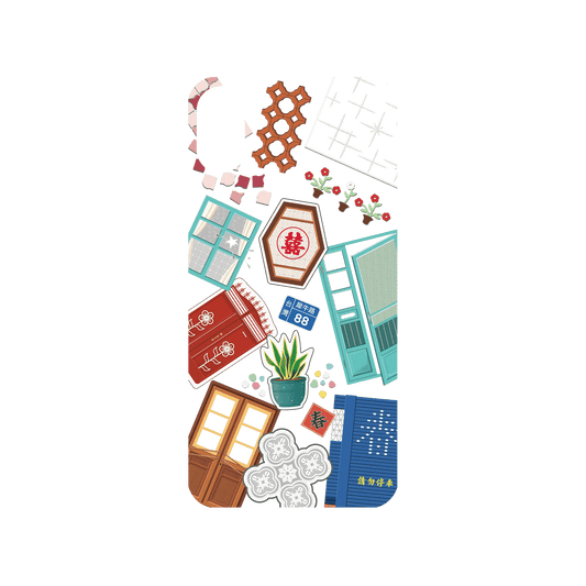 RHINOSHIELD X OldHouseFace Mod NX iPhone X Case - Classic House Compilation Backplate