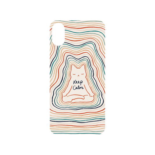 RHINOSHIELD X I Love Doodle Mod NX iPhone X Case - Mindful Cat - Keep Calm Backplate