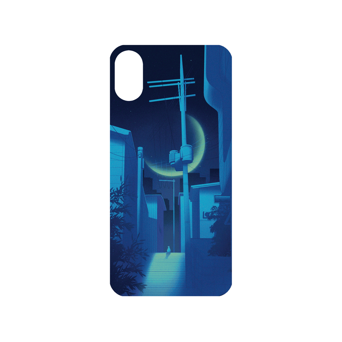 RHINOSHIELD X Surudenise Mod NX iPhone X Case - Lofi Moon Backplate