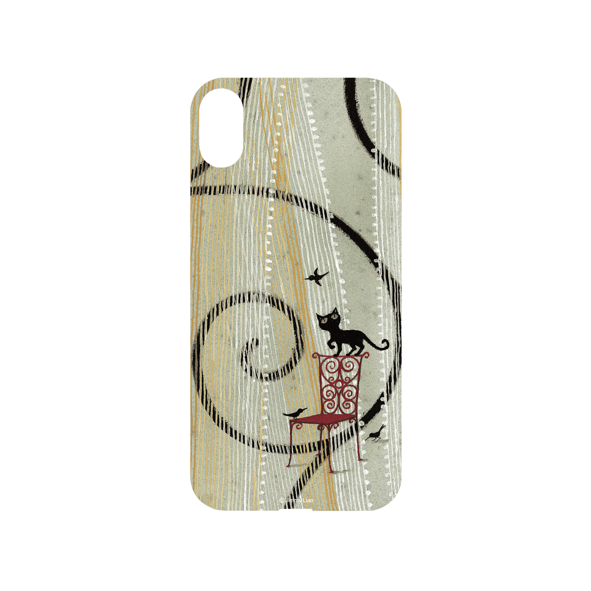 RHINOSHIELD X Jimmy Mod NX iPhone XS Case - Missing My Cat - Black Cat Backplate