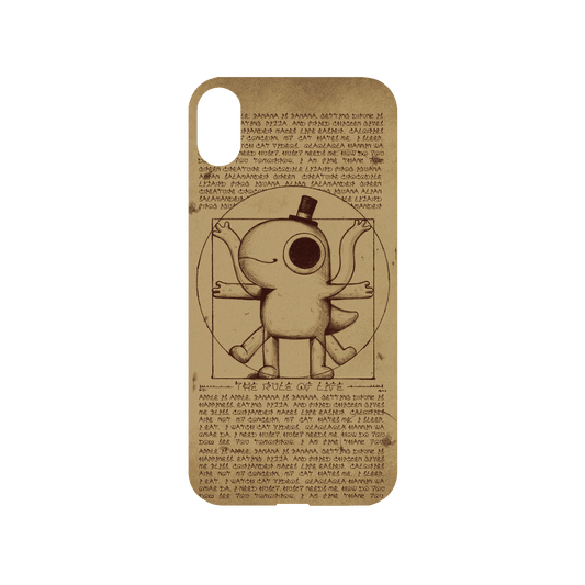 RHINOSHIELD X Incrediville Mod NX iPhone XS Case - Vitruvian Lizard 2 Backplate